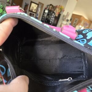 peace sign Women's Bag zipper inside pocket broke but pouch zipper works